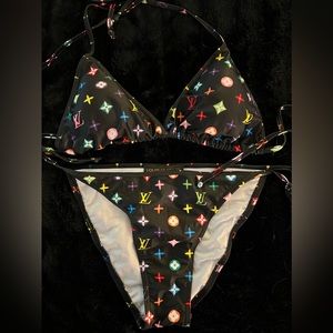 l v inspired bikini